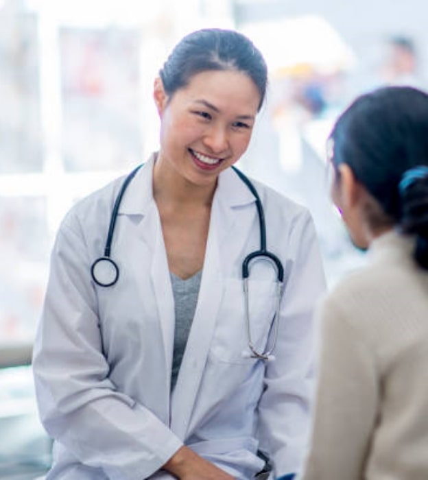 Doctor talking to a patient