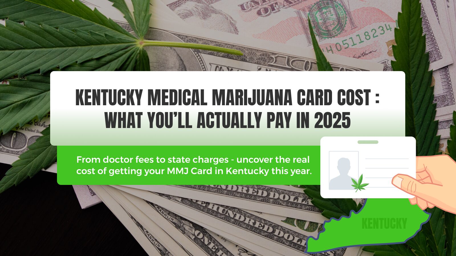 Kentucky medical marijuana card cost guide 2025 with fees, doctor charges, and state expenses explained.