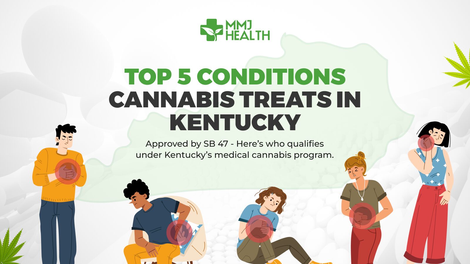 Approved uses of cannabis in Kentucky: medical marijuana for cancer, PTSD, and chronic pain under SB 47.